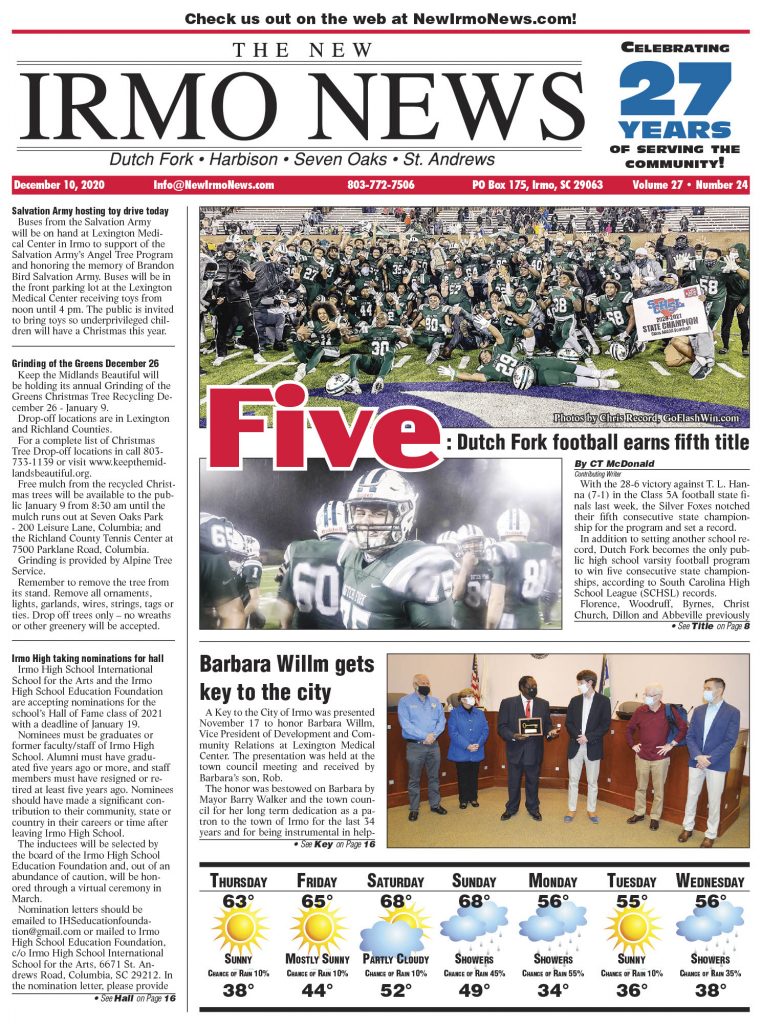 Print Edition New Irmo News