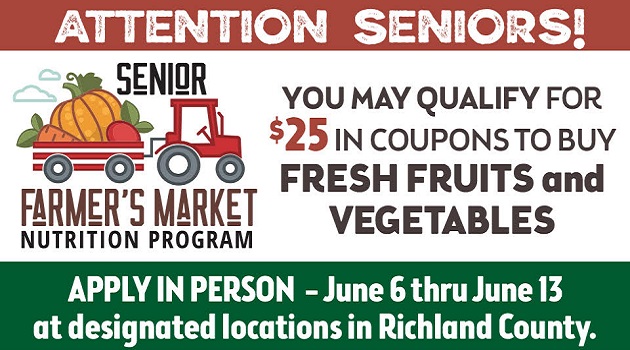 Senior Farmer’s Market Nutrition Program Offering $25 Vouchers to Low-Income Senior Citizens 